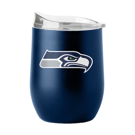 Logo Brands Seattle Seahawks 16oz Flipside Powder Coat Curved Beverage 628-S16PB-34